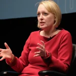 Julie Sweet, then-CEO of Accenture’s North America division and current CEO of Accenture, speaks onstage during Fortune’s 100 Best Companies To Work For event on March 9, 2017, in New York City, N.Y. Accenture faces a lawsuit from a former senior manager who contends he was not promoted due to the company’s gender parity goals.