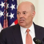 Louis DeJoy, U.S. Postal Service Postmaster General, speaks at the unveiling of the Nancy Reagan stamp at the White House on June 6, 2022, in Washington, D.C. A federal district court refused to trim allegations from a former USPS employee’s claim she was subjected to slurs and threats and discriminated against because she is transgender.